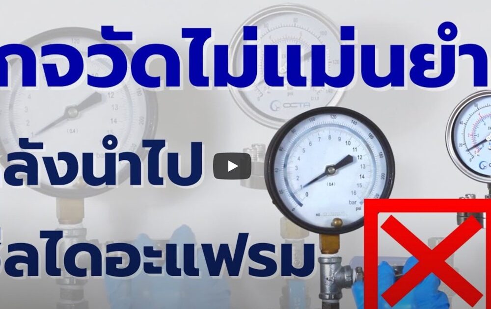 pressure gauge เกจวัดแรงดัน diaphragm seal เกจวัดหลักนำไปซีลไดอะแฟรม ยี่ห้อ OCTA