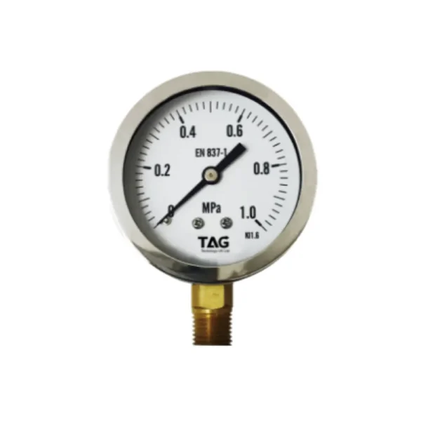 tag pressure gauge brass 2 5inch tp16