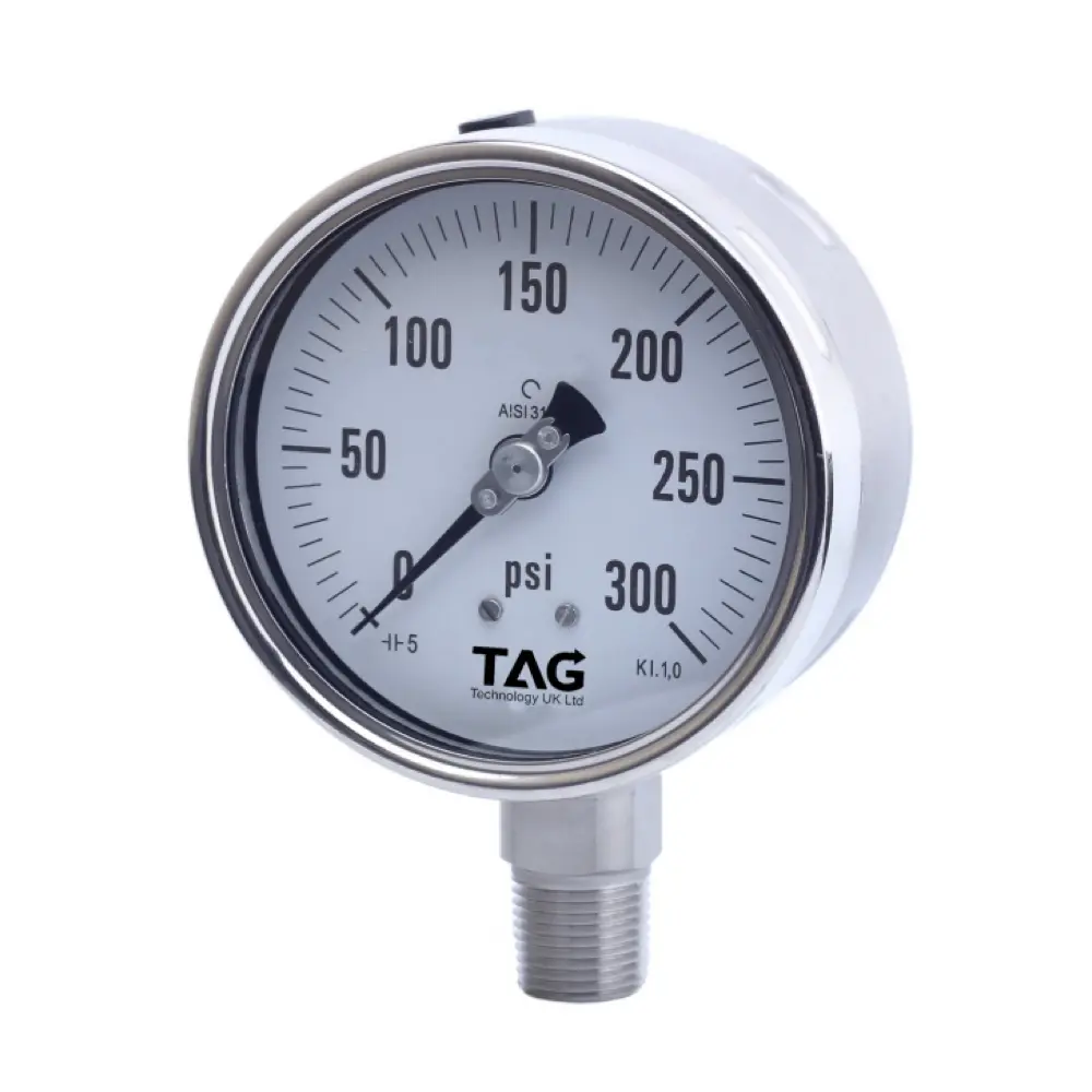 tp25 TAG stainless stell pressure gauge